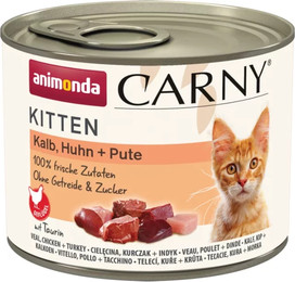 Produktbild von Animonda Carny Kitten Kalb, Huhn und Pute - 12 x 200 g