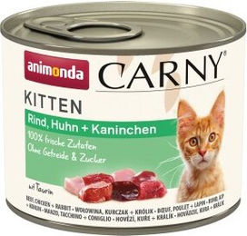 Produktbild von animonda Carny Kitten Nassfutter mit Rind, Huhn und Kaninchen - 12 x 200 g