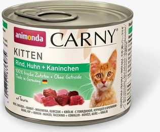 Produktbild von Animonda Carny Kitten Rind, Huhn und Kaninchen - 12 x 200 g