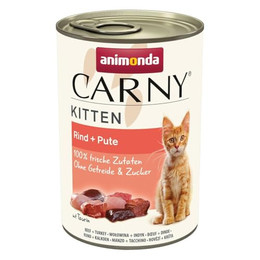 Produktbild von Animonda Carny Kitten Rind und Pute - 12 x 400 g