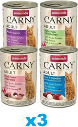 Produktbild von ANIMONDA Carny mix Geschmacks mit Rind und Huhn 12 x 400 g