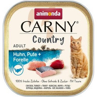 Produktbild von animonda Carny Nassfutter Katze Adult Country Huhn, Pute und Forelle - 128 x 100 g