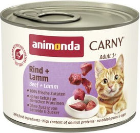 animonda Carny Nassfutter Katze Adult Lamm und Rind - 12 x 200 g – Bild 1 von 3