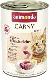 Produktbild von animonda Carny Nassfutter Katze Adult Pute & Hühnchenleber - 6 x 400 g