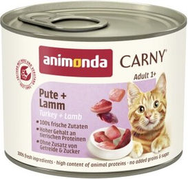 animonda Carny Nassfutter Katze Adult Pute und Lamm - 6 x 200 g – Bild 1 von 3