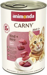 animonda Carny Nassfutter Katze Adult Rind & Herz - 6 x 400 g – Bild 1 von 3