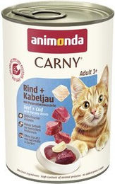 animonda Carny Nassfutter Katze Adult Rind, Kabeljau & Petersilienwurzeln - 6 x 400 g – Bild 1 von 3