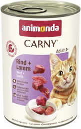 animonda Carny Nassfutter Katze Adult Rind & Lamm - 6 x 400 g – Bild 1 von 3
