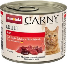 Produktbild von animonda Carny Nassfutter Katze Adult Rind pur - 6 x 200 g