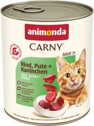 Produktbild von animonda Carny Nassfutter Katze Adult Rind, Pute und Kaninchen - 6 x 800 g