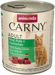 Produktbild von animonda Carny Nassfutter Katze Adult Rind, Pute und Kaninchen - 12 x 800 g