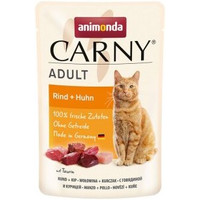 Produktbild von animonda Carny Nassfutter Katze Adult Rind und Huhn - 24 x 85 g