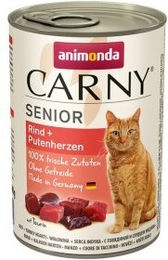 Produktbild von animonda Carny Nassfutter Katze Senior Rind & Putenherzen - 6 x 400 g