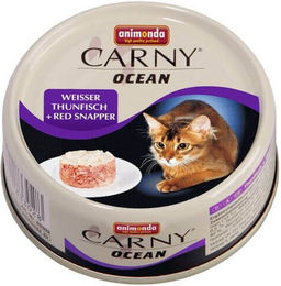 Produktbild von ANIMONDA Carny Nassfutter mit weißer Thunfisch und red snapper für Katzen 6x80g