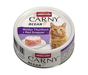Produktbild von animonda Carny Ocean Katzenfutter Weißer Thunfisch & Red Snapper - 12 x 80 g