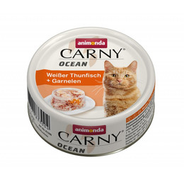 Produktbild von Animonda Carny Ocean Weißer Thunfisch + Garnelen Katzenfutter - 12 x 80 g