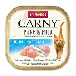 Produktbild von animonda Carny Pure & Mild Adult Huhn + Kabeljau - 32 x 100 g
