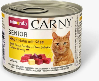 Produktbild von Animonda Carny Senior Rind, Huhn und Käse Katzenfutter - 6 x 200 g