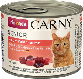 Produktbild von animonda Carny Senior Rind & Putenherzen - 6 x 200 g