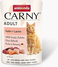 Produktbild von animonda cat Sparpaket 24x85g Adult Huhn+Lachs Carny