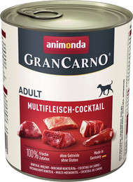 Produktbild von animonda Gran Carno Adult 800g Dose Hundenassfutter Sparpaket 12 x 800 Gramm Multifleisch-Cocktail
