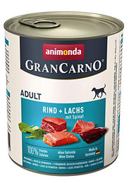 Produktbild von animonda Gran Carno adult Hundefutter Rind Lachs Spinat - 6 x 800 g