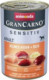 Produktbild von animonda Gran Carno Sensitiv Adult 400g Dose Hundenassfutter Sparpaket 12 x 400 Gramm Reines Huhn + Reis