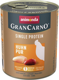 Produktbild von animonda Gran Carno Single Protein 800g Dose Hundenassfutter 6 x 800 Gramm Huhn pur