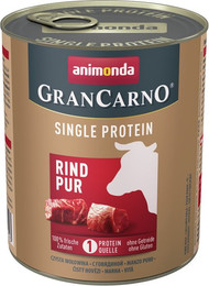 Produktbild von animonda Gran Carno Single Protein 800g Dose Hundenassfutter 6 x 800 Gramm Rind pur