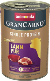 Produktbild von animonda Gran Carno Single Protein Supreme Lamm Hundenassfutter - 12 x 400 g
