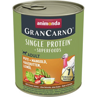Produktbild von animonda Gran Carno Superfoods Pute Nassfutter für Hunde - 12 x 800 g