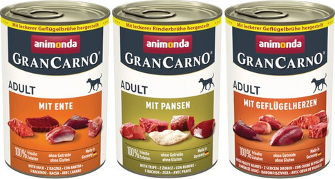 Produktbild von animonda GranCarno Adult Deftige Variation Nassfutter für Hunde - 6 x 400 g
