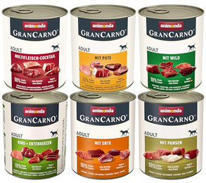 Produktbild von animonda GranCarno Adult Nassfutter Kräftige Variation II - 6 x 800 g