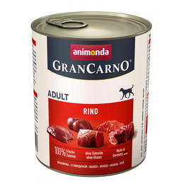 Produktbild von Animonda GranCarno Adult Rind Nassfutter - 6 x 800 g