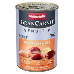 Produktbild von Animonda GranCarno Adult Sensitiv Reines Huhn und Reis - 6 x 400 g