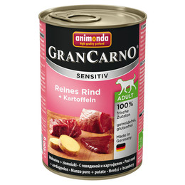 Produktbild von Animonda GranCarno Adult Sensitiv Reines Rind und Kartoffel - 6 x 400 g