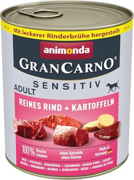 Produktbild von Animonda GranCarno Adult Sensitiv Rind & Kartoffeln - 6 x 800 g