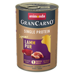 Produktbild von Animonda GranCarno Adult Single Protein Lamm Pur - 6 x 400 g
