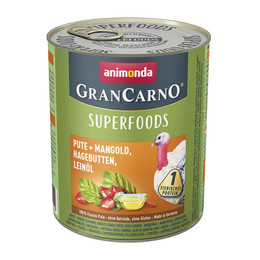 Produktbild von Animonda GranCarno Adult Superfoods Pute und Mangold - 6 x 800 g