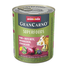 Produktbild von Animonda GranCarno Adult Superfoods Rind und Rote Bete - 6 x 800 g