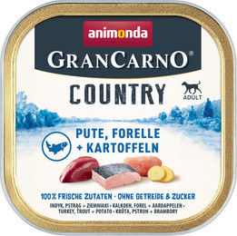Produktbild von Animonda GranCarno Country Pute, Forelle und Kartoffel - 22 x 150 g