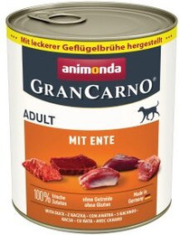 Produktbild von animonda GranCarno Original Nassfutter Hund Adult Ente - 12 x 800 g