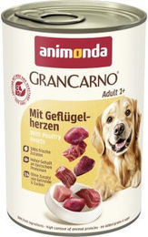 animonda GranCarno Original Nassfutter Hund Adult Geflügelherzen - 12 x 400 g – Bild 1 von 3