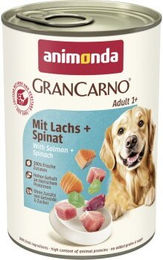 animonda GranCarno Original Nassfutter Hund Adult Lachs und Spinat - 6 x 400 g – Bild 1 von 3