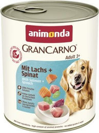 animonda GranCarno Original Nassfutter Hund Adult Lachs und Spinat - 12 x 800 g – Bild 1 von 3
