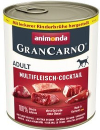 Produktbild von animonda GranCarno Original Nassfutter Hund Adult Multifleisch Cocktail - 24 x 800 g