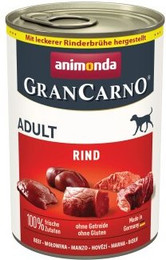 Produktbild von animonda GranCarno Original Nassfutter Hund Adult Rind pur - 24 x 400 g