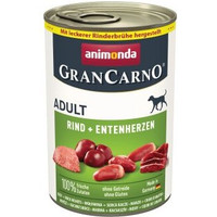 Produktbild von animonda GranCarno Original Nassfutter Hund Adult Rind und Entenherzen - 12 x 400 g