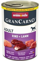 Produktbild von animonda GranCarno Original Nassfutter Hund Adult Rind und Lamm - 12 x 400 g