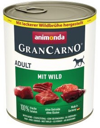 Produktbild von animonda GranCarno Original Nassfutter Hund Adult Wild - 6 x 800 g